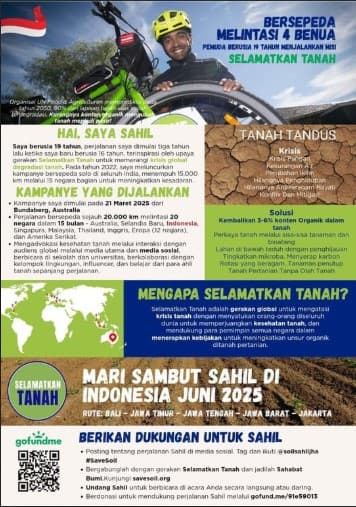 Inspiratif! Viral Pemuda 19 Tahun Kayuh Sepeda Lintasi 20 Negara Demi Menyuarakan 'Selamatkan Tanah'