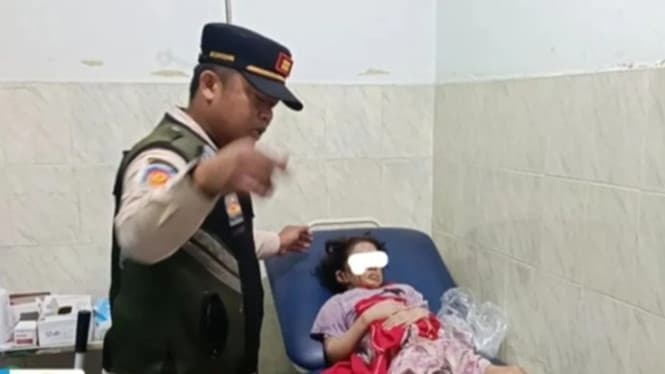 Bocah Perempuan 7 Tahun Dibuang Ayah di Pasar Kebayoran Lama. (Foto:Istimewa)