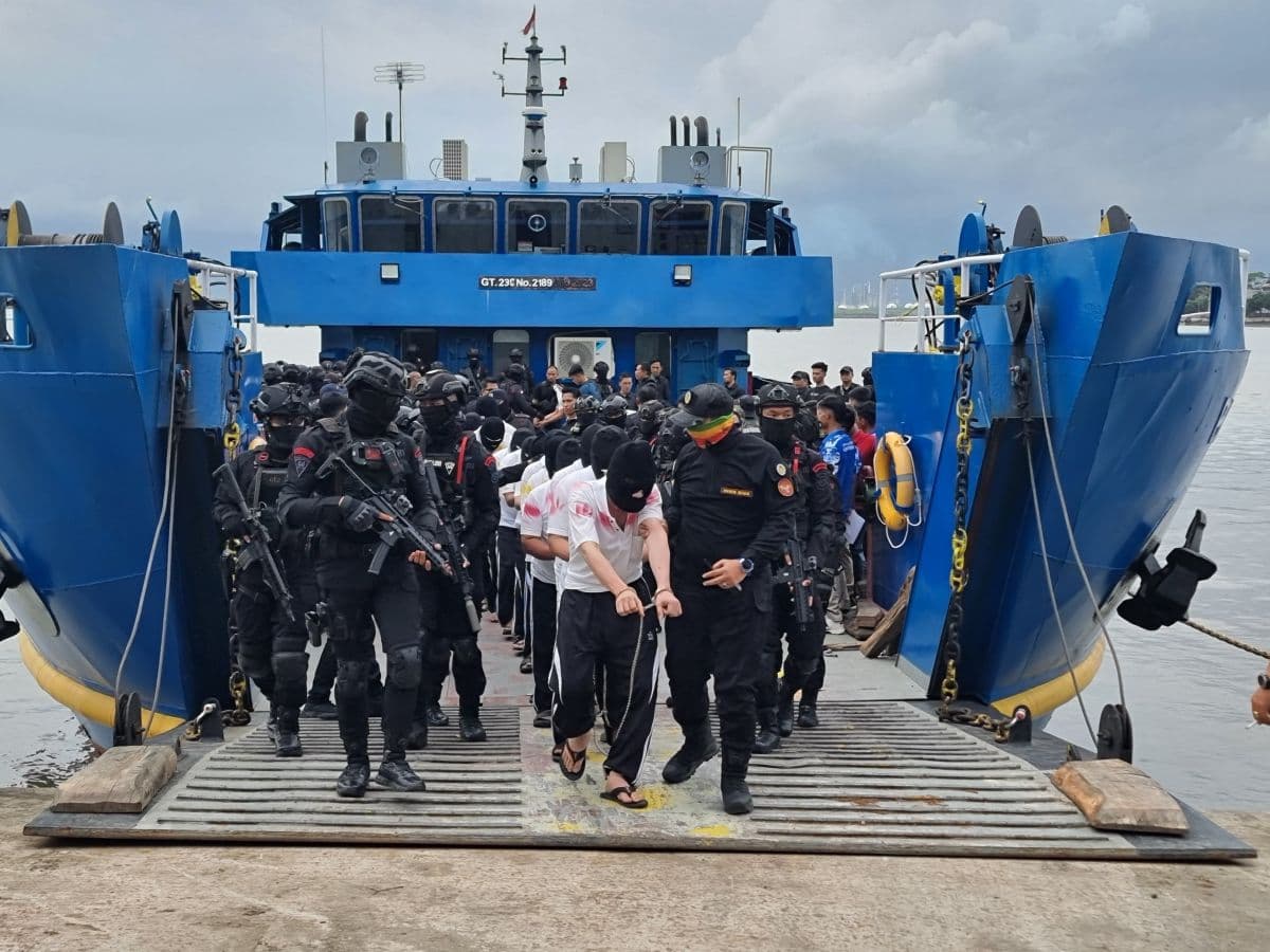 Napi Sumut dipindahkan ke lapas Nusakambangan (Foto:Istimewa)