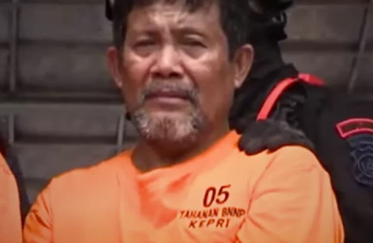 Tersangka Penyelundupan 2 Ton Sabu Menangis Ngaku Dijebak. (Foto: Youtube Kompas TV)