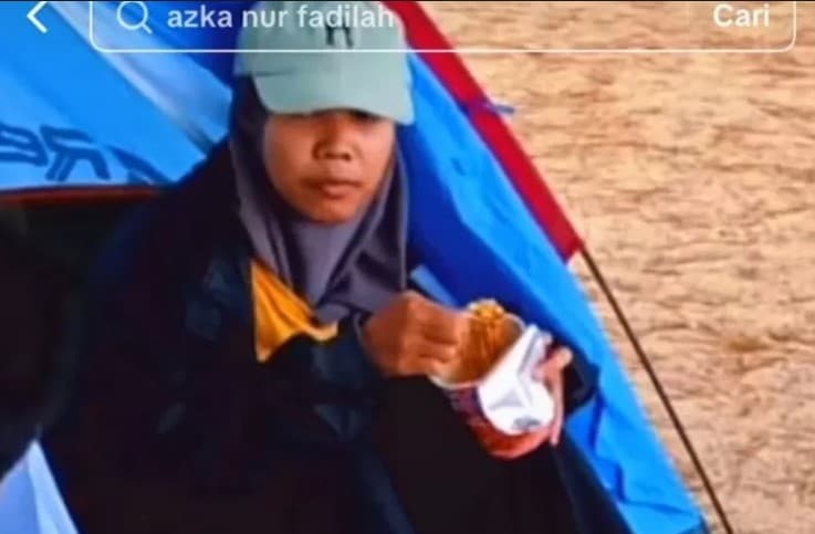 Azka Nurfadillah Hilang Misterius di Watu Togok Pantai Siung Gunung Kidul. (Foto: TikTok @ericarlfanbase)
