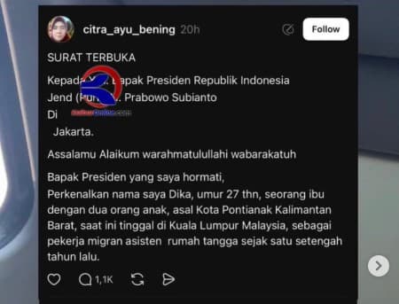 Viral Seorang Ibu Kirim Surat Terbuka ke Presiden Prabowo, Ngadu Anak Balitanya Diperkosa hingga Terinfeksi Gonore.