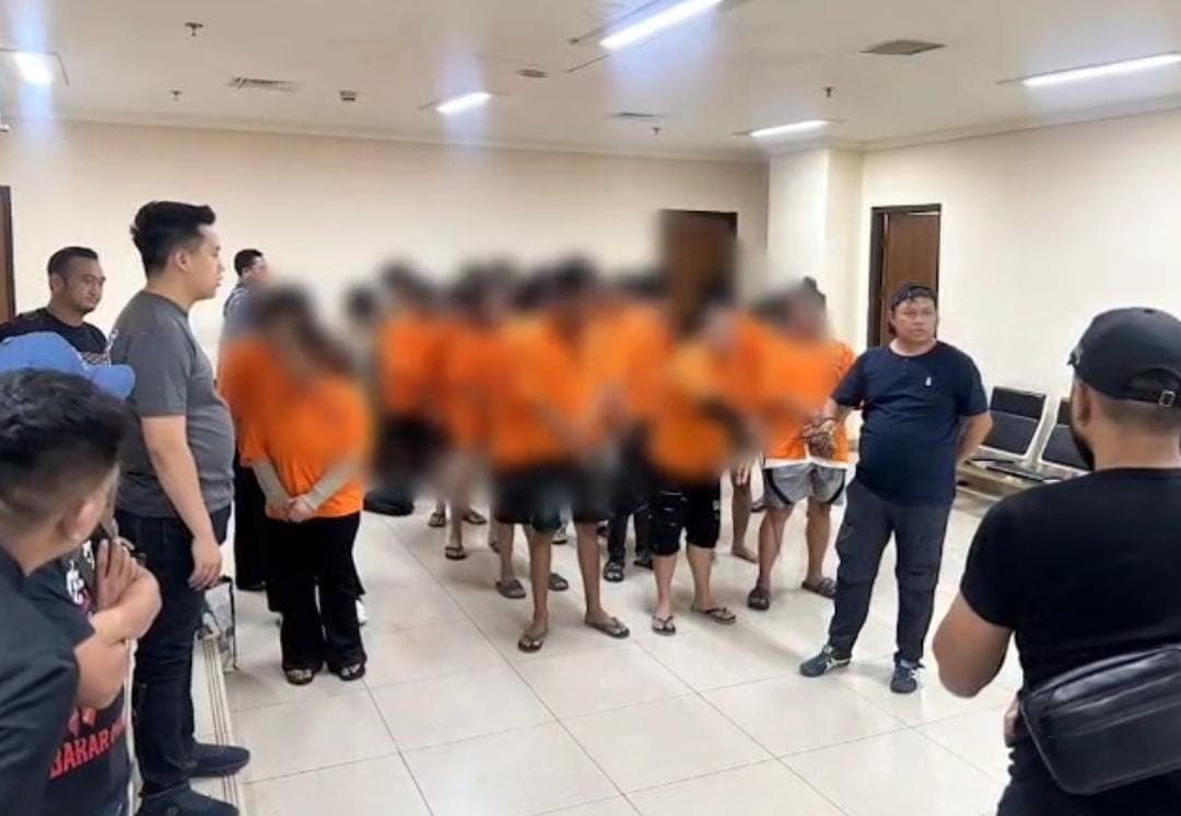 Tersangka judi online jaringan internasional China-Kamboja (Foto: Polri)