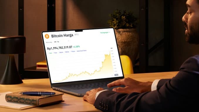 Ilustrasi pergerakan harga Bitcoin Ilustrasi pergerakan harga Bitcoin