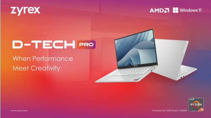 Zyrex Luncurkan D Tech Pro: Laptop Stylish dan Tangguh untuk Kreator Muda Indonesia