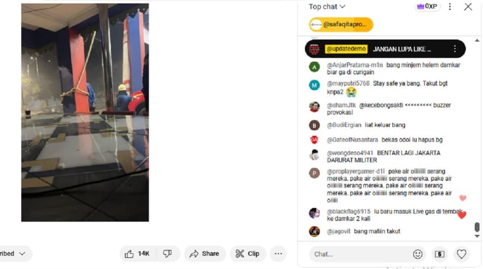 Viral Wartawan TV One Ditangkap Polisi Saat Sedang Live di Damkar Koja, Diduga Dianiaya. (Foto: Youtube)