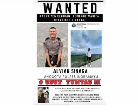 Bak Film Hollywood! Penangkapan Bripda Alvian Sinaga Pembunuh Wanita di Indramayu Diwarnai Kejar-kejaran