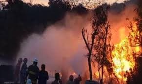 Kebakaran Sumur Minyak di Blora (Foto:Istimewa)