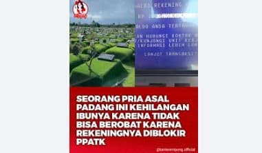 Ibu Ahmad Lubis Meninggal Usai Tak Bisa Berobat Gegara Rekening Diblokir PPATK. (Foto: Instagram)