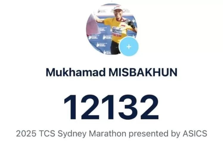 Anggota DPR Mukhamad Misbakhun Terciduk Asyik Ikut Sydney Marathon Saat Banyak Warga RI Gelar Demo. (Foto: Twitter)