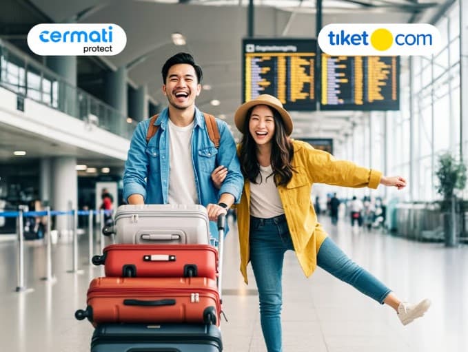 Cermati Protect dan Tiket.com Hadirkan Proteksi Asuransi Gangguan Penerbangan.