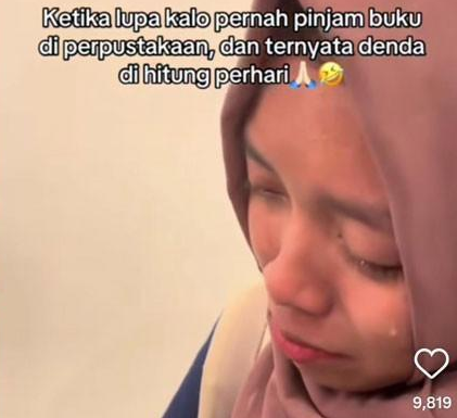 Mahasiswi UGM Menangis Kena Denda keterlambatan Kembalikan Buku  Sebesar Rp 5 juta (Foto:Istimewa)