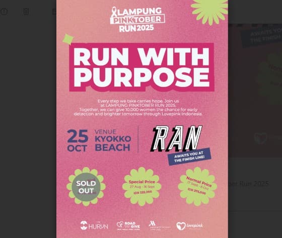 Lampung Pinktober Run 2025