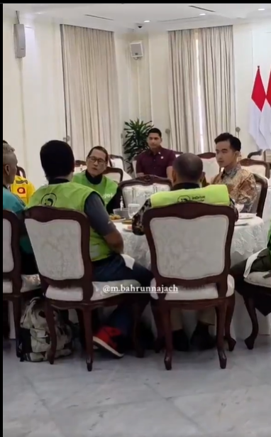 Viral Video Gibran Menerima Perwakilan Ojol di Istana Wapres Malah Panen Hujatan Warganet
