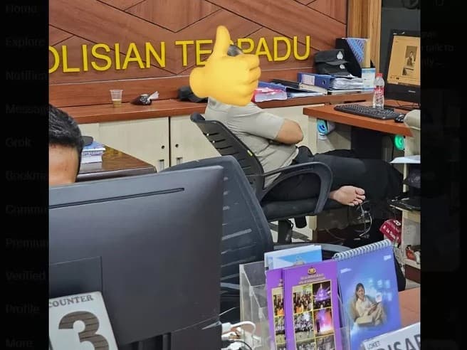 Lapor Polisi Indonesia Usai HP Dicuri, WN Thailand Ngaku Dicueki hingga Pergoki Oknum Malah Asyik Nonton Film. (Foto: Twitter/@jenbiverse)