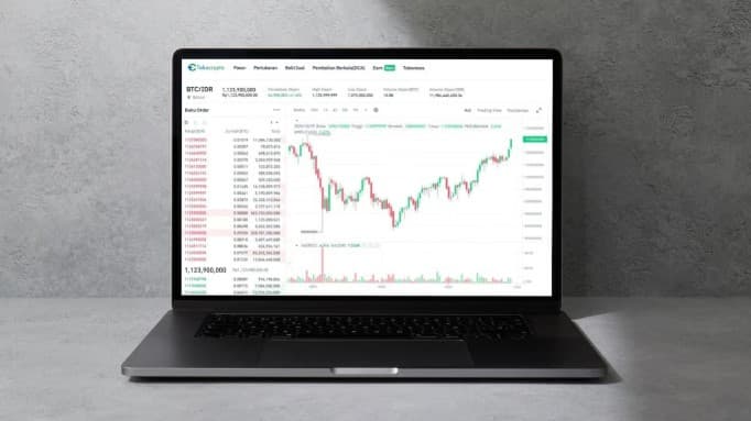 Ilustrasi Pergerakan Harga Bitcoin.