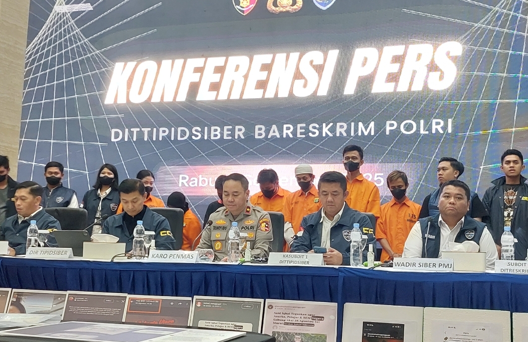 Penetapan tersangka kasus provokasi massa (Foto: Hastina/REQnews)