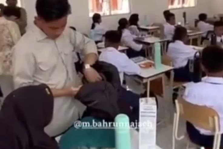 Wapres Gibran Tuai Kritik Usai Viral Aksinya Menggeledah Tas Siswi Saat Kunjungan ke Sekolah