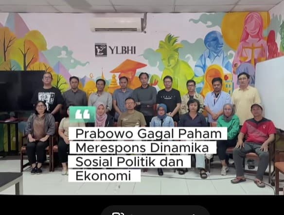 YLBH sebut Prabowo gagal paham persoalan gelombang demonstrasi