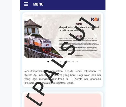 Waspada! Lagi Marak Modus Penipuan Rekrutmen, KAI Tegaskan Hanya Gunakan Situs Resmi e-recruitment.kai.id