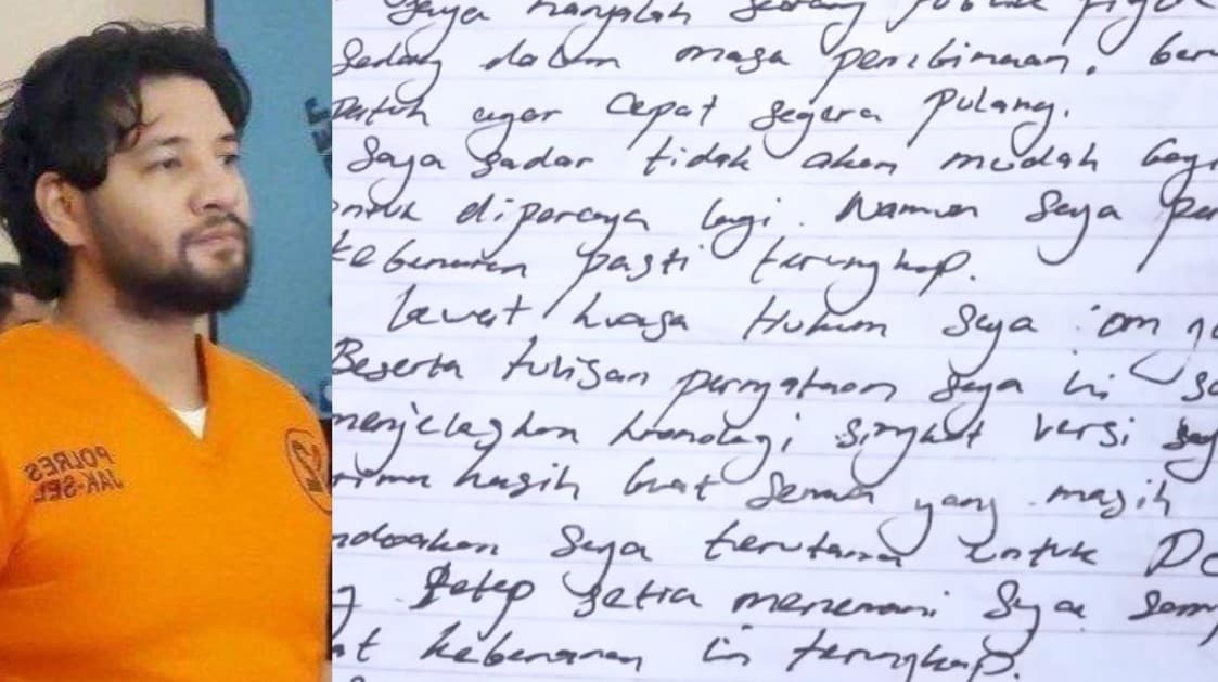 Ditulis Sebelum Pindah ke Nusakambangan, Begini Isi Surat Terakhir Ammar Zoni