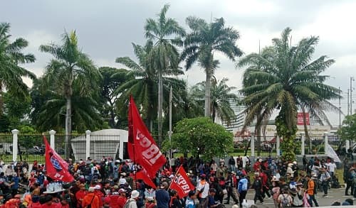 Hari Ini Senin 24 November Demo Buruh Warnai Jakarta, Polisi Siapkan Rekayasa Lalu Lintas dan Jalur Alternatif