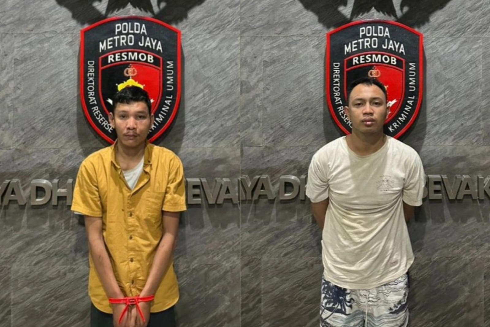 Dua maling motor yang tembak hansip hingga tewas di Cakung, Jakarta Timur ditangkap (Foto: Polri)