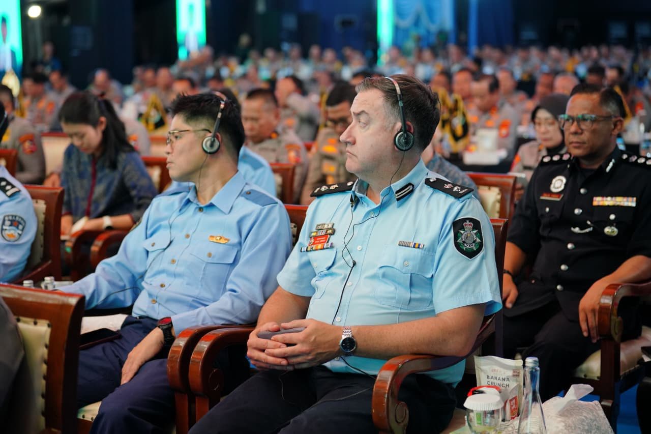 Atpol Negara Sahabat di Apel Kasatwil Polri 2025 (Foto: Polri)