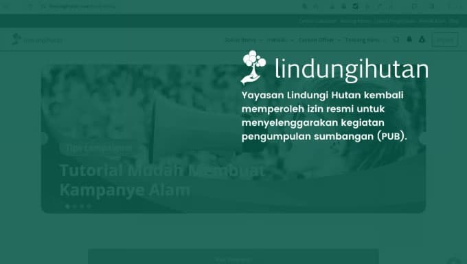 Kemensos Terbitkan Izin Resmi Pengumpulan Sumbangan untuk Program LindungiHutan Periode September-Desember 2025.