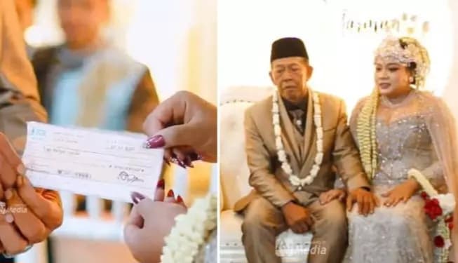 Pernikahan Kakek Tarman dengan mahar Rp3 miliar (Foto: Istimewa)