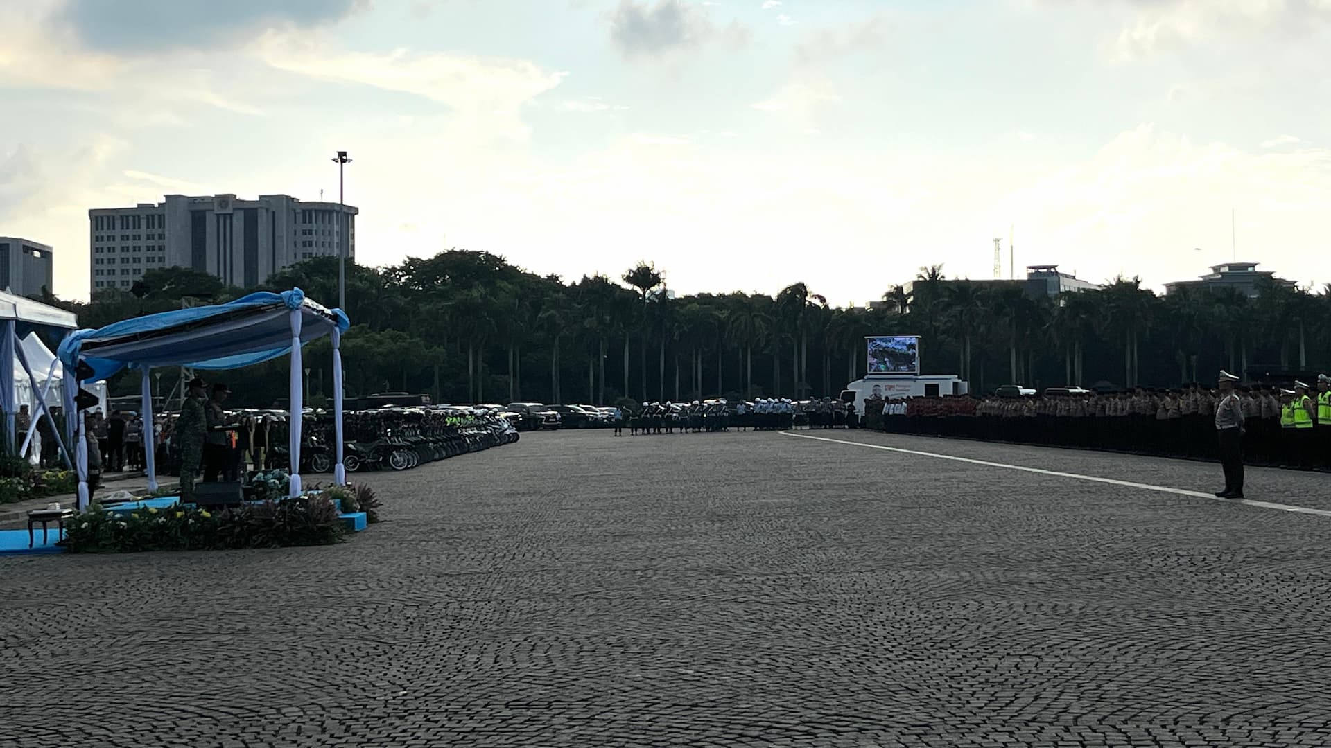 Apel Gelar Pasukan Operasi Ketupat 2026 di Silang Monas, Jakarta Pusat (Foto: Hastina/REQnews)
