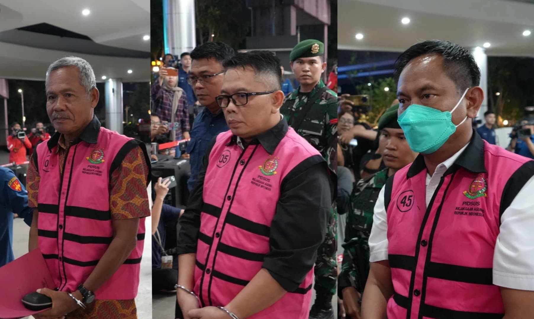 Tiga tersangka baru kasus dugaan korupsi tambang nikel ilegal di Kalimantan Tengah (Foto: Kejaksaan)