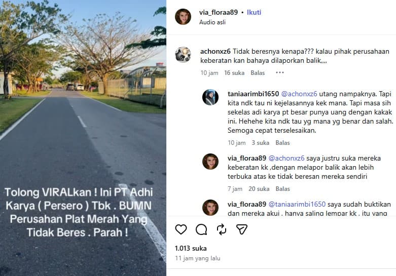 Diduga Nunggak Pembayaran Terkait Proyek Bandara Supadio Pontianak, BUMN PT Adhi Karya Ditagih Pihak Vendor. (Foto: Instagram)