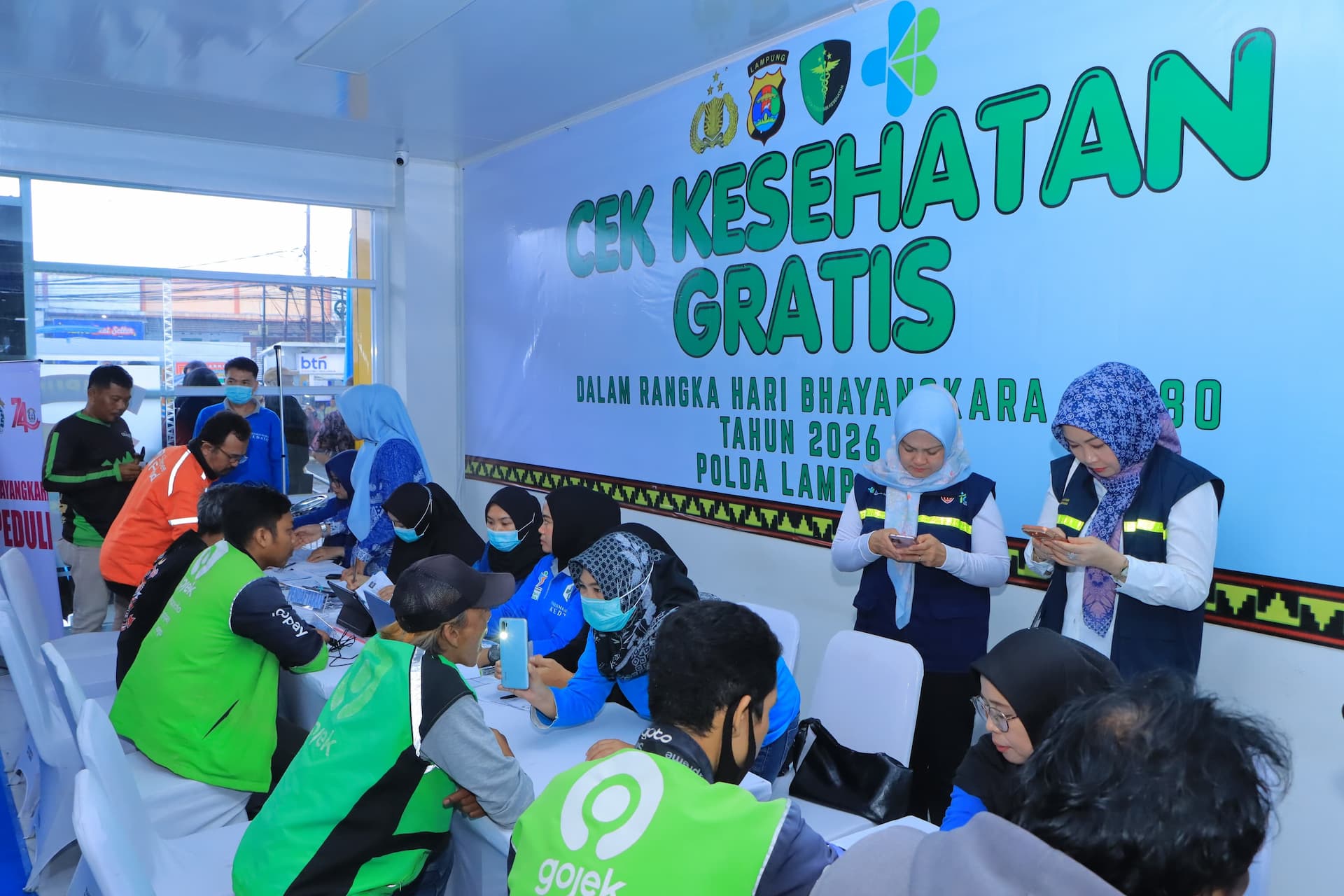 Polda Lampung menggelar Bhakti Kesehatan jelang Hari Bhayangkara ke-80 2026. (Foto: dok. Polri)