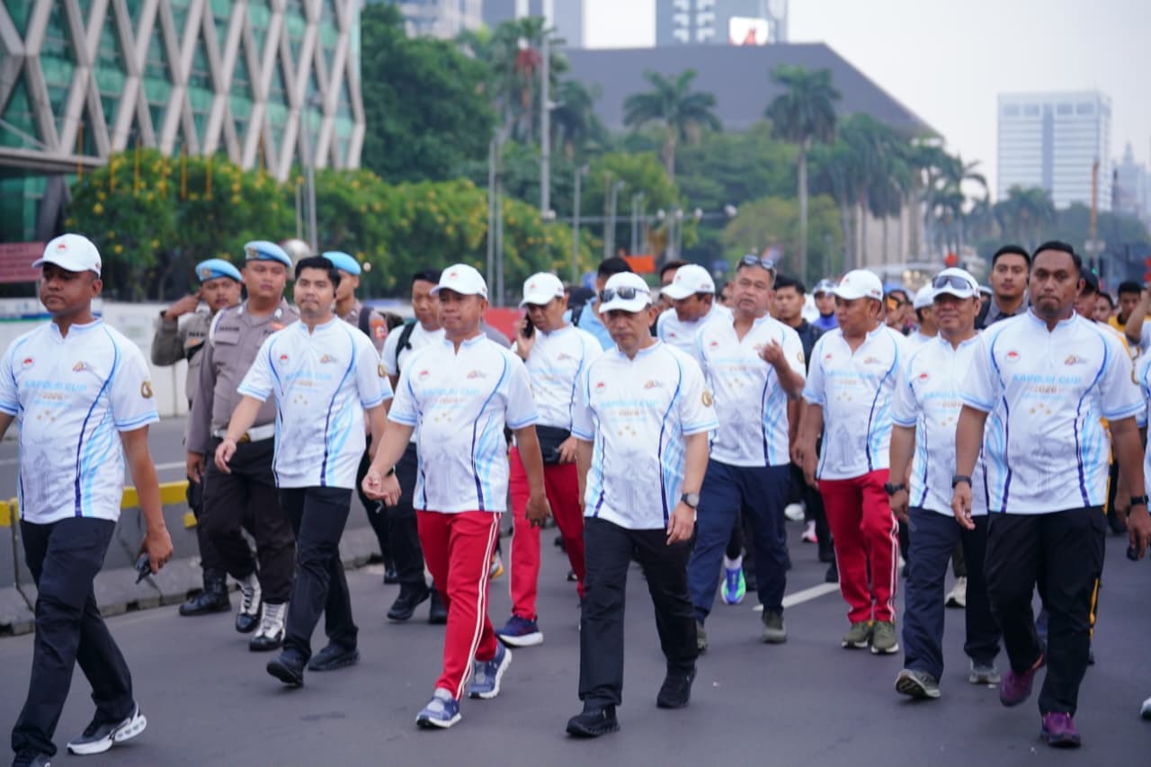 Kapolri Jenderal Listyo Sigit Prabowo dalam kegiatan CFD di Jakarta. (Foto: dok. Polri)