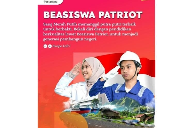 Universitas Pertamina buka program Beasiswa Patriot. (Foto: Dok. Instagram Universitas Pertamina) Universitas Pertamina buka program Beasiswa Patriot. (Foto: Dok. Instagram Universitas Pertamina)
