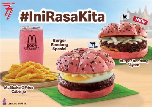 McDonald's Luncurkan Menu Edisi Spesial HUT ke-77 RI. McDonald's Luncurkan Menu Edisi Spesial HUT ke-77 RI.