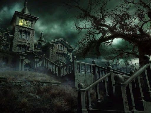 Ilustrasi rumah angker Ilustrasi rumah angker