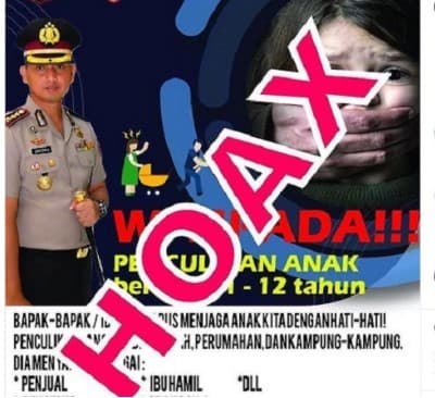Waspada hoaks penculikan anak di Singkawang Tengah (Foto: Istimewa) Waspada hoaks penculikan anak di Singkawang Tengah (Foto: Istimewa)
