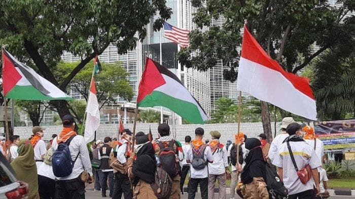 Aksi Bela Palestina (Foto:Istimewa) Aksi Bela Palestina (Foto:Istimewa)