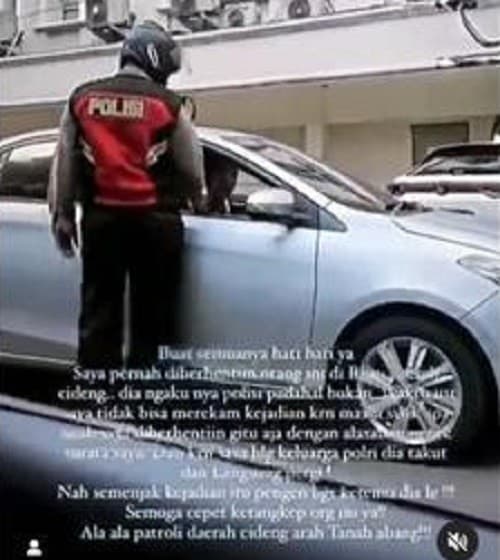 Polisi gadungan ditangkap. (Foto: Istimewa) Polisi gadungan ditangkap. (Foto: Istimewa)