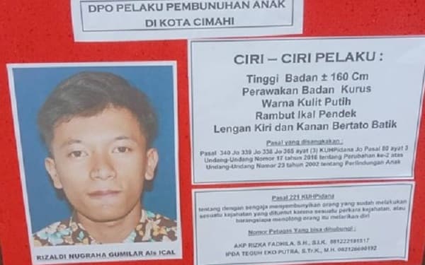 Rizaldi Nugraha Gumilar pelaku pembunuhan bacah pulang mengaji Rizaldi Nugraha Gumilar pelaku pembunuhan bacah pulang mengaji