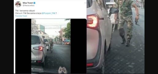 Viral oknum prajurit TNI arogan Viral oknum prajurit TNI arogan