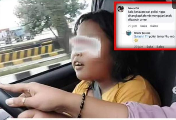 Bocah belajar nyetir (Foto:Istimewa) Bocah belajar nyetir (Foto:Istimewa)