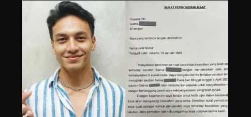 Jefri Nichol minta maaf usai doxing netizen. Jefri Nichol minta maaf usai doxing netizen.