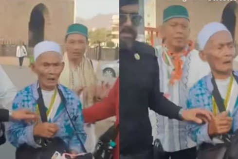 Viral jemaah haji lansia asal Indonesia tersesat. (Foto: TikTok) Viral jemaah haji lansia asal Indonesia tersesat. (Foto: TikTok)