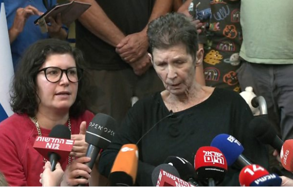 Warga Israel Yocheved Lifschitz Bercerita Diperlakukan Hamas dengan Baik Selama Penyanderaan. (Foto:BBC) Warga Israel Yocheved Lifschitz Bercerita Diperlakukan Hamas dengan Baik Selama Penyanderaan. (Foto:BBC)