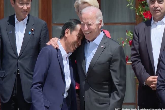 Presiden Jokowi dan Presiden AS Joe Biden (Foto: Youtube BPMI Setpres) Presiden Jokowi dan Presiden AS Joe Biden (Foto: Youtube BPMI Setpres)