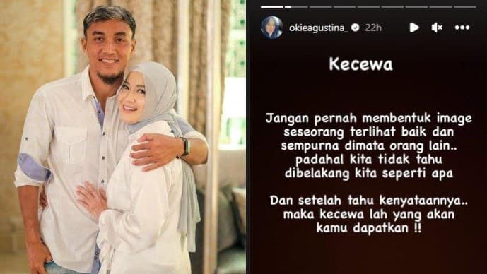 Okie Agustina bongkar dugaan perselingkuhan sang suami, pesepakbola Gunawan Dwi Cahyo. Okie Agustina bongkar dugaan perselingkuhan sang suami, pesepakbola Gunawan Dwi Cahyo.