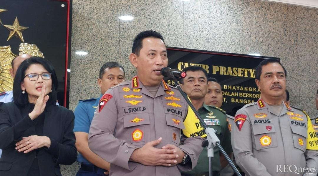Kapolri Jenderal Listyo Sigit Prabowo di Mabes Polri (Foto: Hastina/REQnews) Kapolri Jenderal Listyo Sigit Prabowo di Mabes Polri (Foto: Hastina/REQnews)